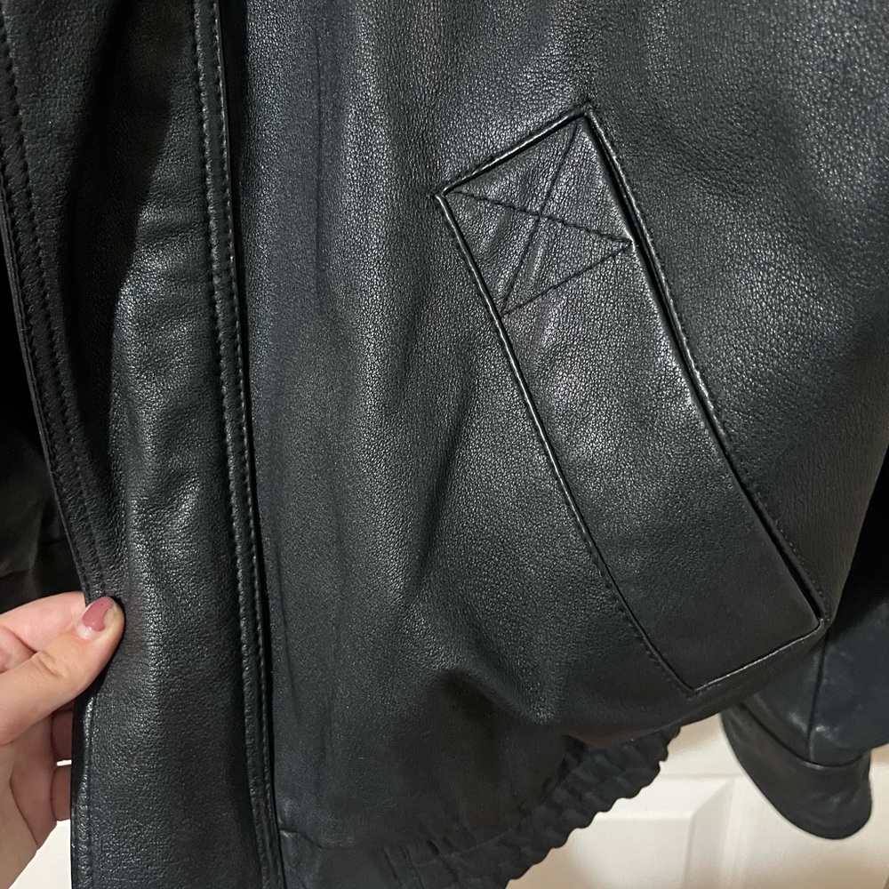 Black Leather Jacket - Picture 3 of 9